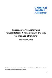 TransformingRehabilitationCJA FINAL cover page